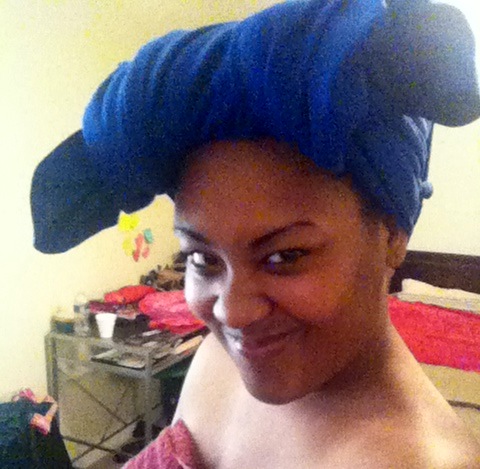 Natural Hair Tip Try a t-shirt to dry your hair