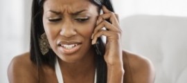 annoyed woman
